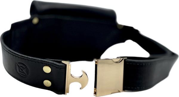 Obsidian Hip Pack with Brass Hardware - Readymade Freesize
