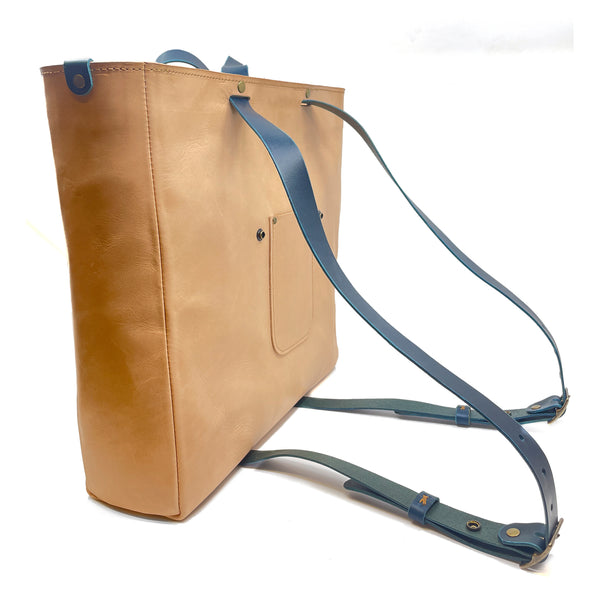 Ziggy Convertible Backpack Tote - Vintage Mexican Tejidos Rio Bravo