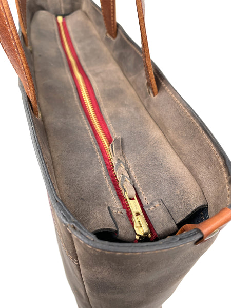 Burma Ziggy Backpack Tote - Grey