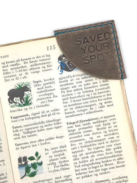 Leather Bookmark - Saved Your Spot