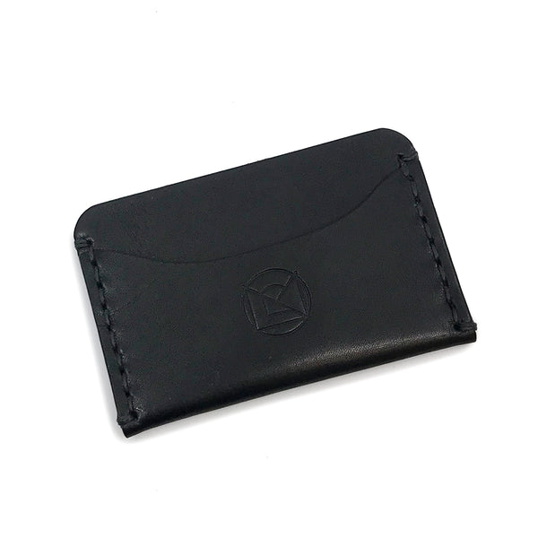 Horizontal Minimalist Wallet - Black Monochrome
